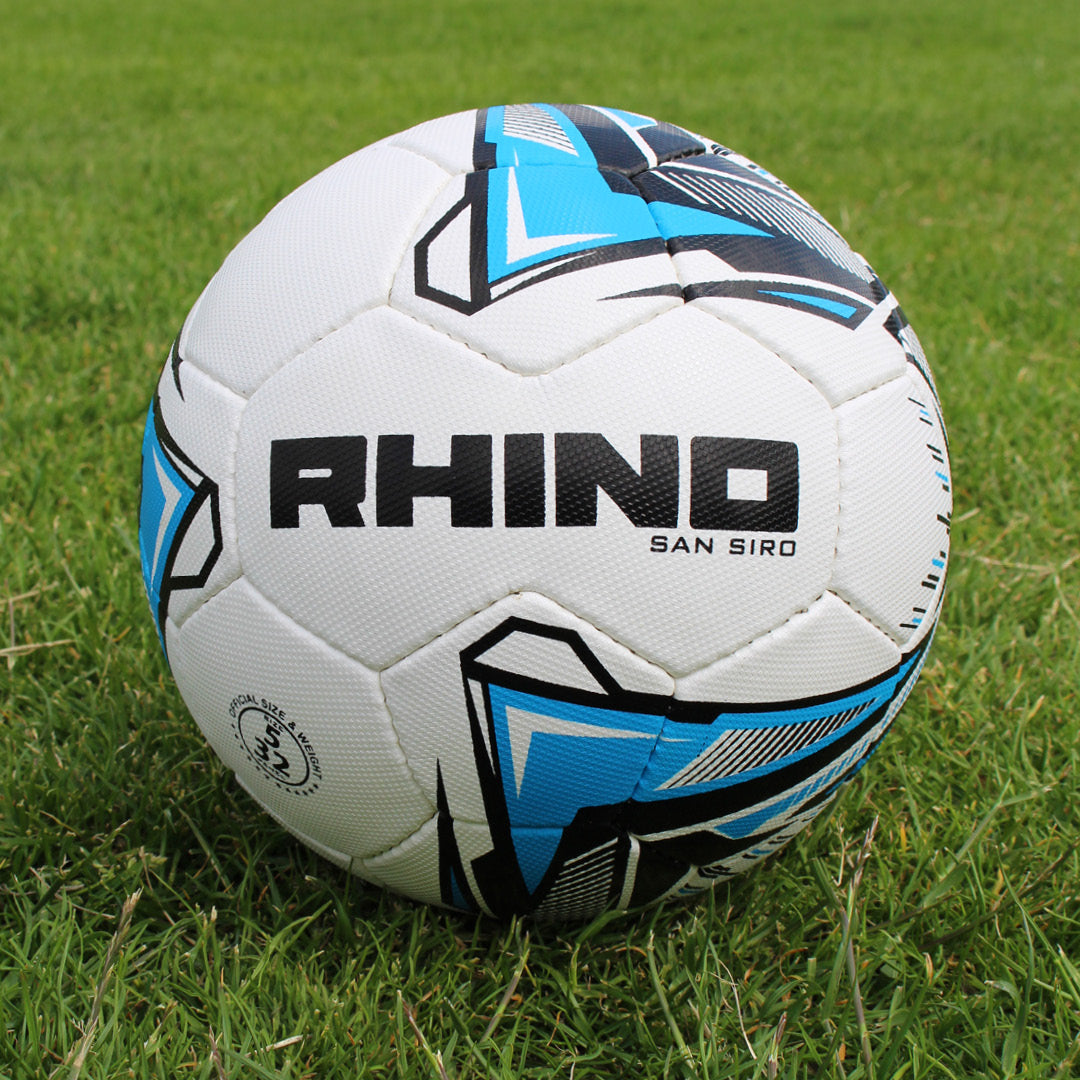 Rhino San Siro Football - White/Blue White Royal Blue Accessories Rhino
