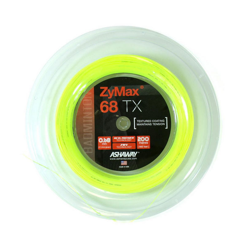 Ashaway Zymax 68TX Badminton String Reel - Yellow