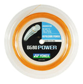 Yonex BG80 Power Badminton String (200m Reel) Orange