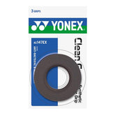 Yonex AC147EX Clean Grap 3 Pcs - Black Black 3 Pieces Clearance Yonex