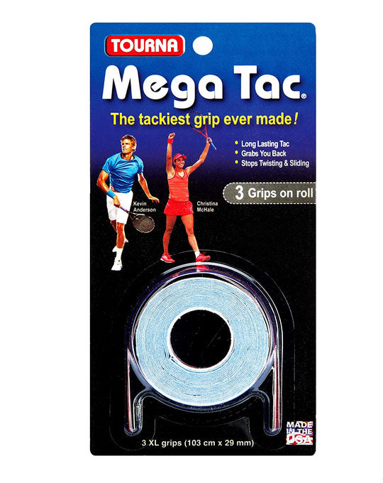 Tourna Mega Tac Overgrips (3 Pieces) Light Blue