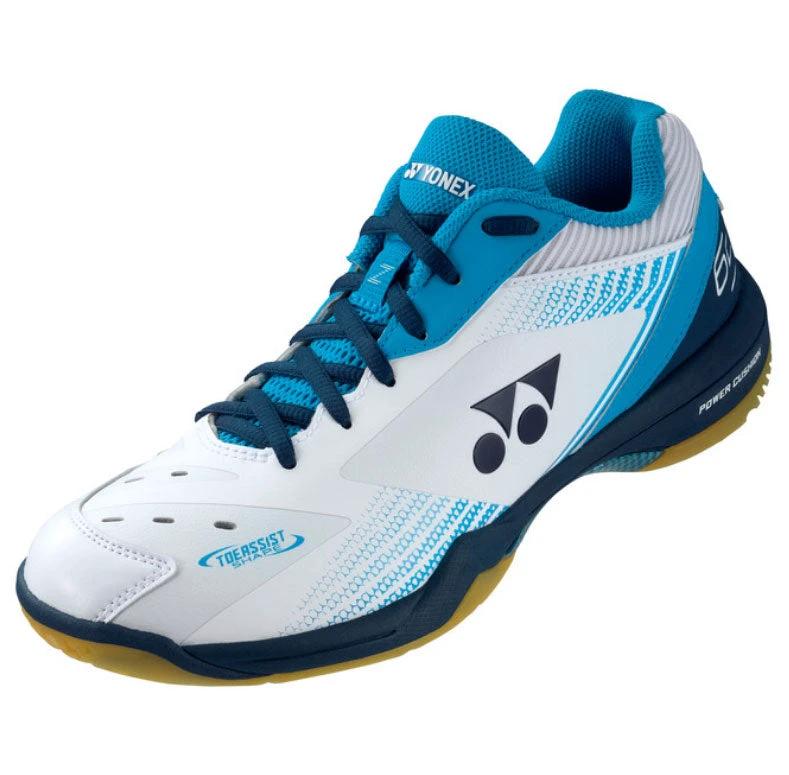 Yonex Power Cushion 65Z3 SHB65Z3MEX Badminton Shoes Mens (White/Ocean Blue) Badminton Shoes Yonex