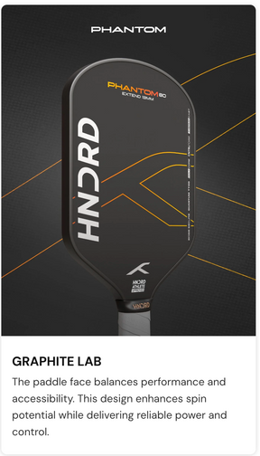 Hundred Phantom 80 Wide Pickleball Paddle HPRX-4M167-16-W