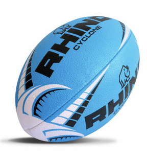 Rhino Cyclone Rugby Training Ball Fluo Blue Rugby Training Ball Rhino