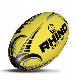 Rhino Cyclone Rugby Training Ball Fluo Yellow Rugby Training Ball Rhino