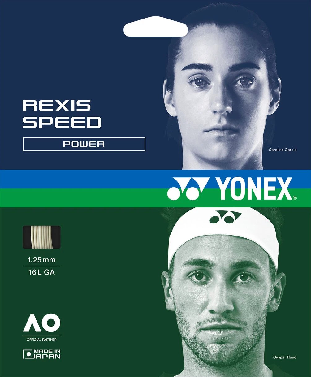 Yonex Rexis Speed 1.25mm 12m Tennis String Pack 12m Set WHITE Clearance Yonex