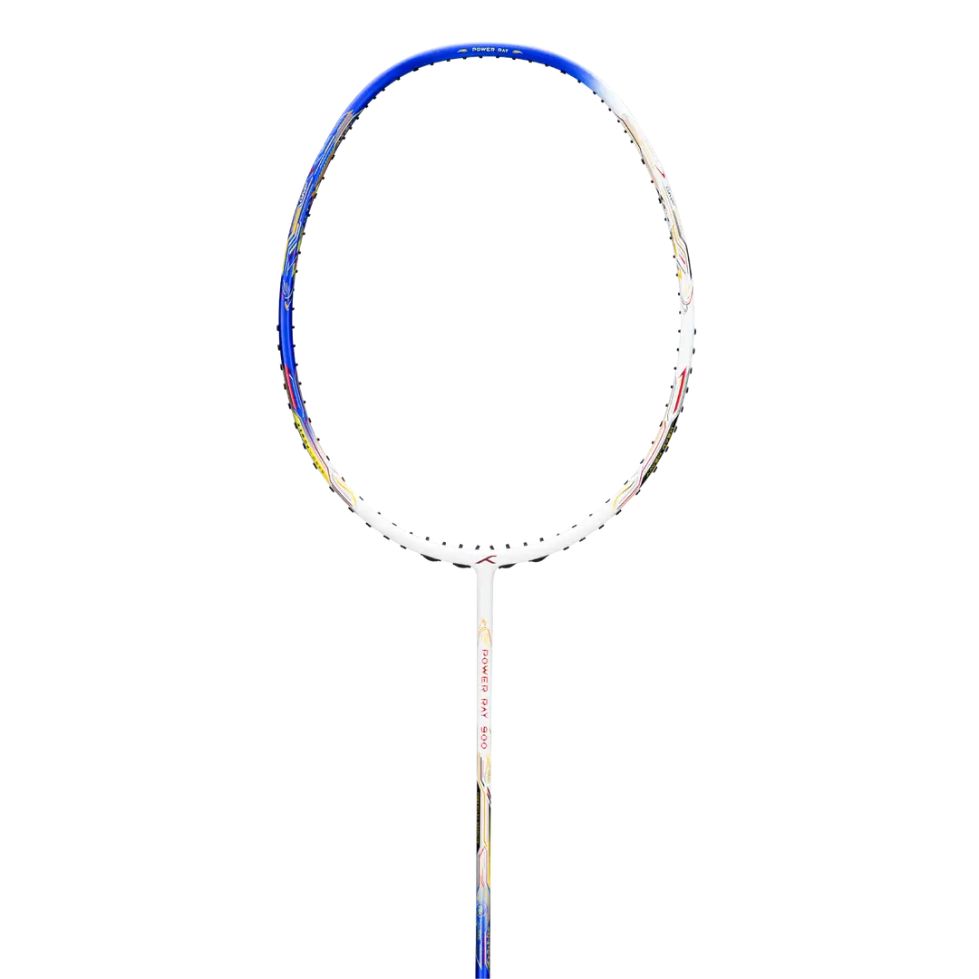 Hundred Power Ray 900 Badminton Racket - White/Blue White Royal Blue 5U6 Badminton Rackets Hundred