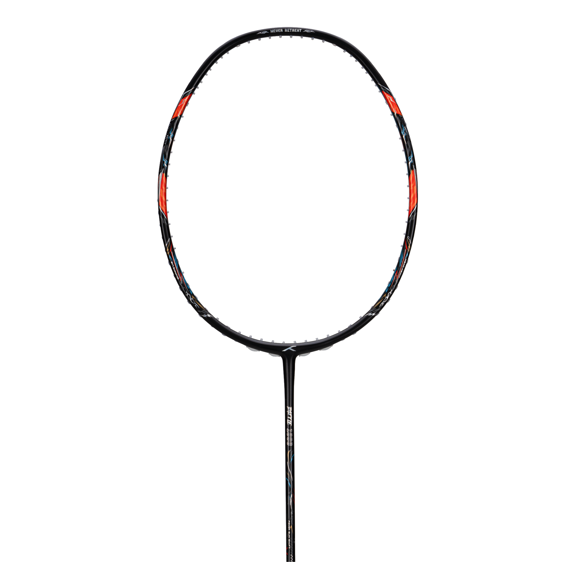 Hundred Battle 1000 Badminton Racket - Black