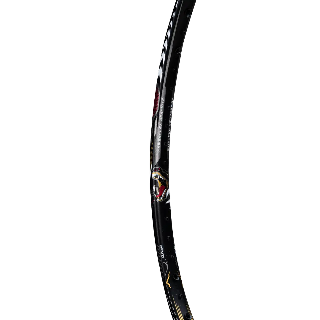 Hundred T-Rex 800 Badminton Racket - Black Badminton Rackets Hundred