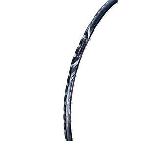 Hundred T-Fusion 300 5U Badminton Racket - Grey/Lime