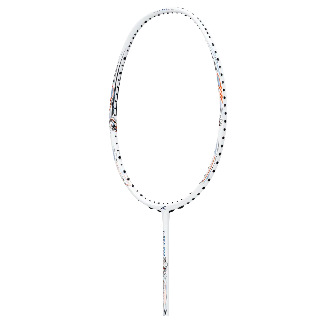 Hundred T-Rex 800 Badminton Racket - White Badminton Rackets Hundred