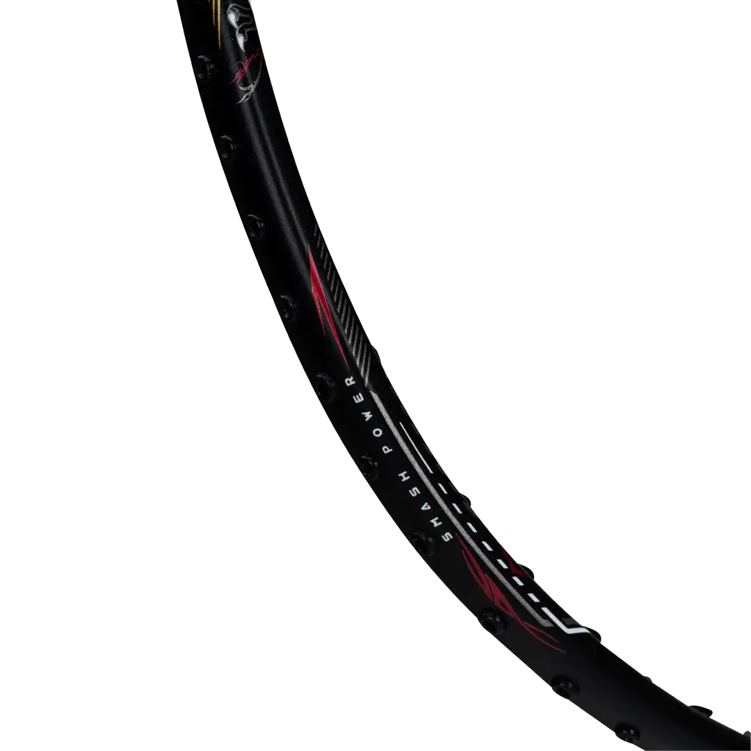 Hundred T-Rex 800 Badminton Racket - Black Badminton Rackets Hundred