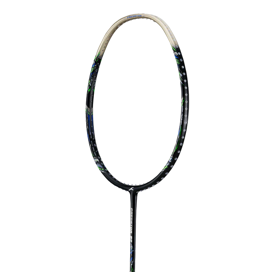 Hundred Predator 82 Extreme Badminton Racket - White/Gold