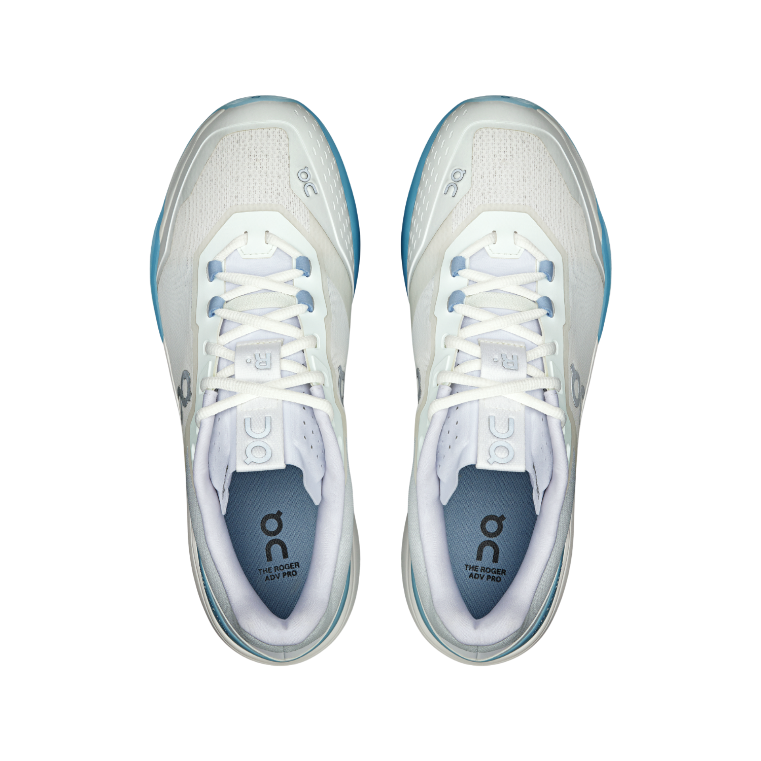 On THE ROGER Advantage Pro Tennis Shoes Men - White/Chambray