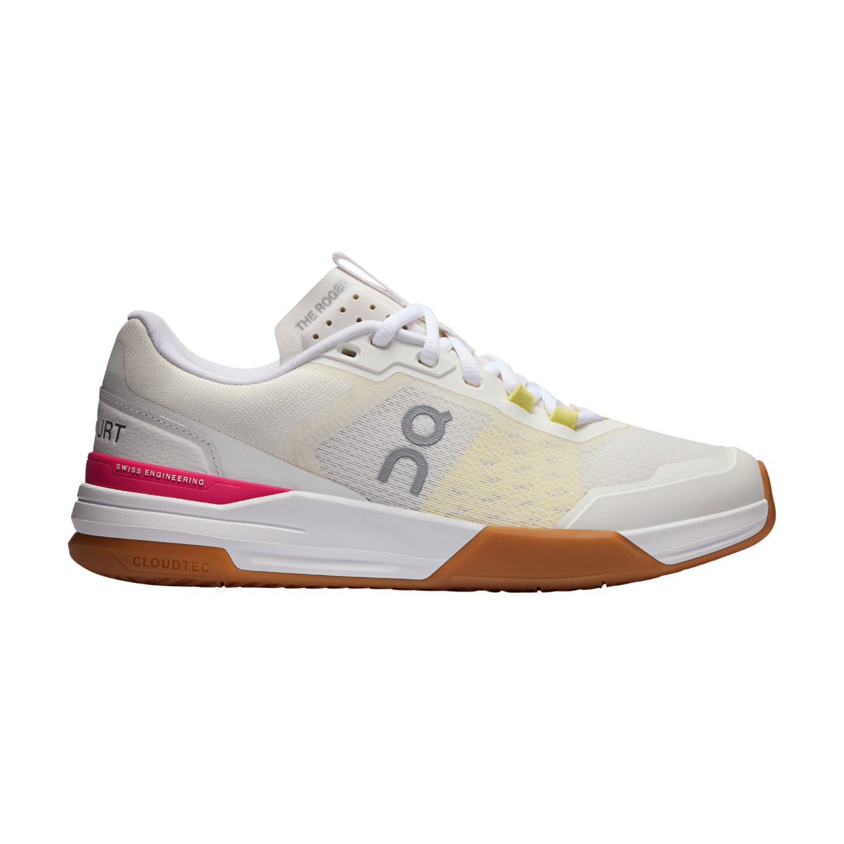 On THE ROGER Advantage Pro Tennis Shoes Women - Ivory/Pink