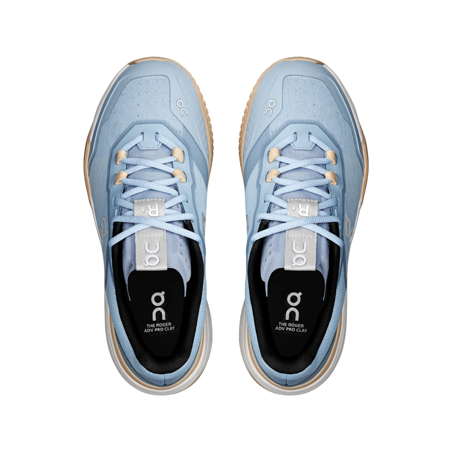 On The Roger Advantage Pro Clay Shoe Women - Chambray/Blonde Tennis Shoes On Running