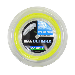 Yonex BG66 Ultimax Badminton String (200m Reel) Yellow String (Reel) Yonex