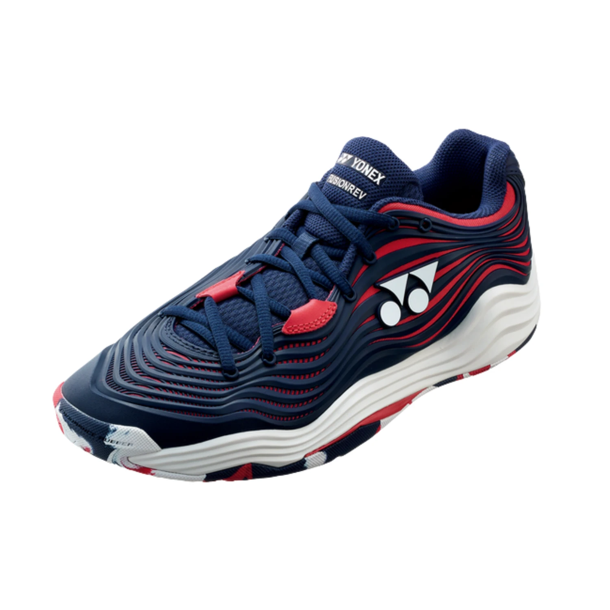 Yonex Fusionrev 5 Tennis Shoes Mens (Navy/Red) Clearance Yonex