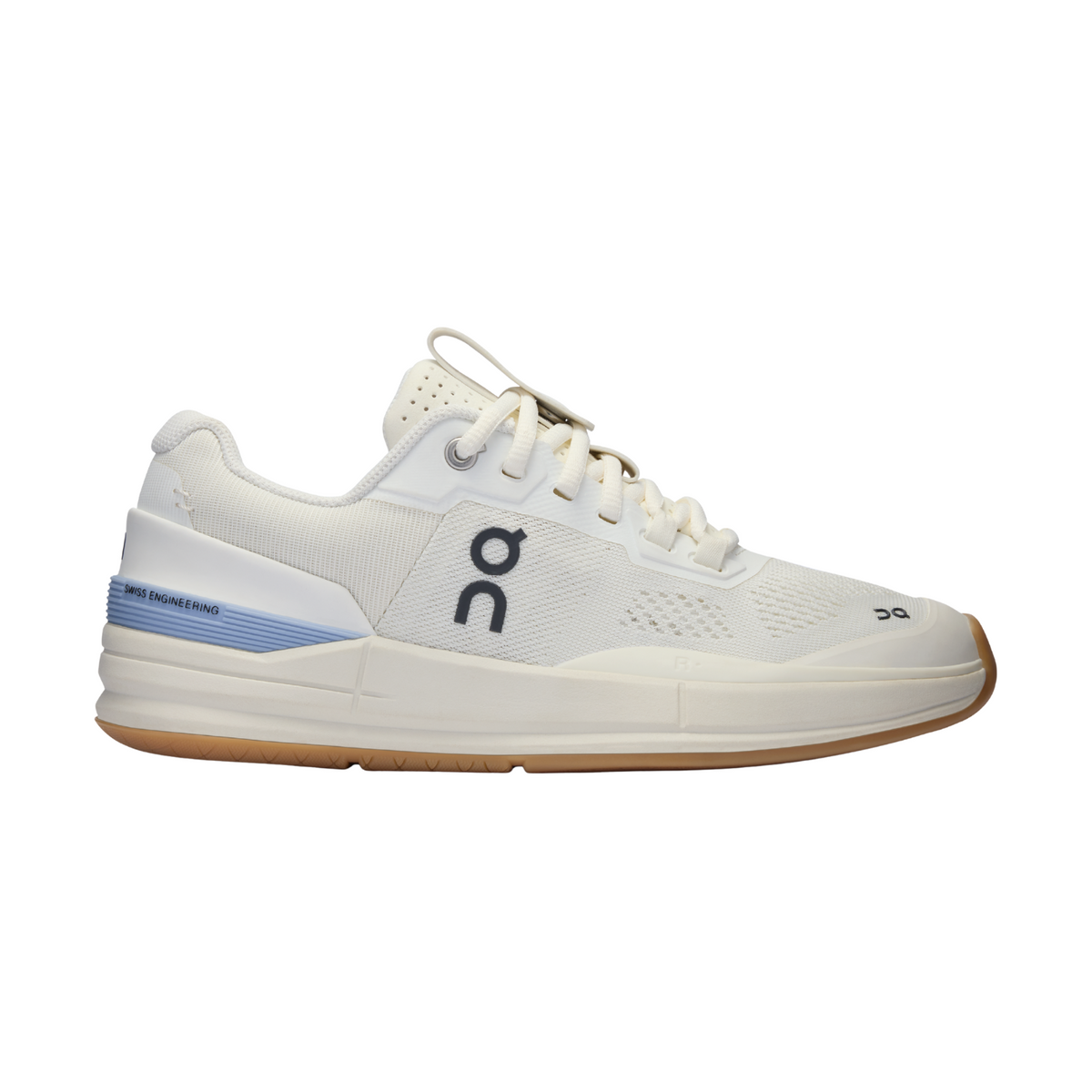 On THE ROGER Pro Tennis Shoes Men - Ivory/Chambray