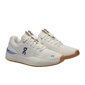 On THE ROGER Pro Tennis Shoes Men - Ivory/Chambray Tennis Shoes On Running