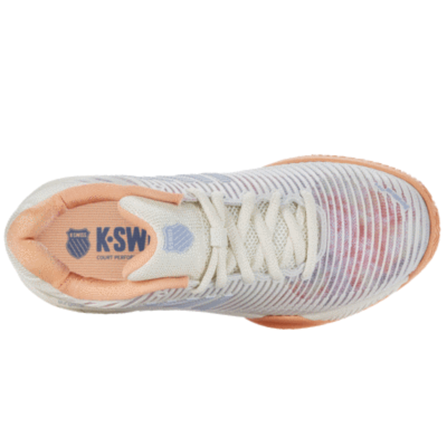 K-Swiss TFW Court Express Tennis Shoes Women - White/Heather/Peach Fuzz