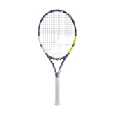 Babolat Evo Aero Lite 102in² (Grey/Yellow/White) Tennis Racket 260g - Strung Tennis Rackets Babolat