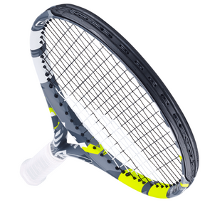 Babolat Evo Aero Lite 102 260g Strung Tennis Racket (Grey/Yellow)