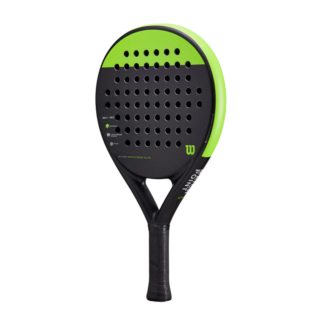 Wilson Match Point Elite WR079911U Padel Racket (Black/Green)