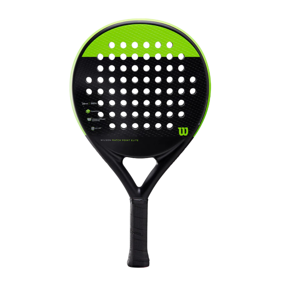 Wilson Match Point Elite WR079911U Padel Racket (Black/Green)