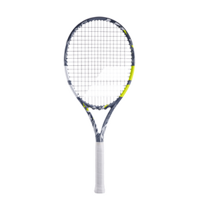 Babolat Evo Aero Lite 102 260g Strung Tennis Racket (Grey/Yellow)