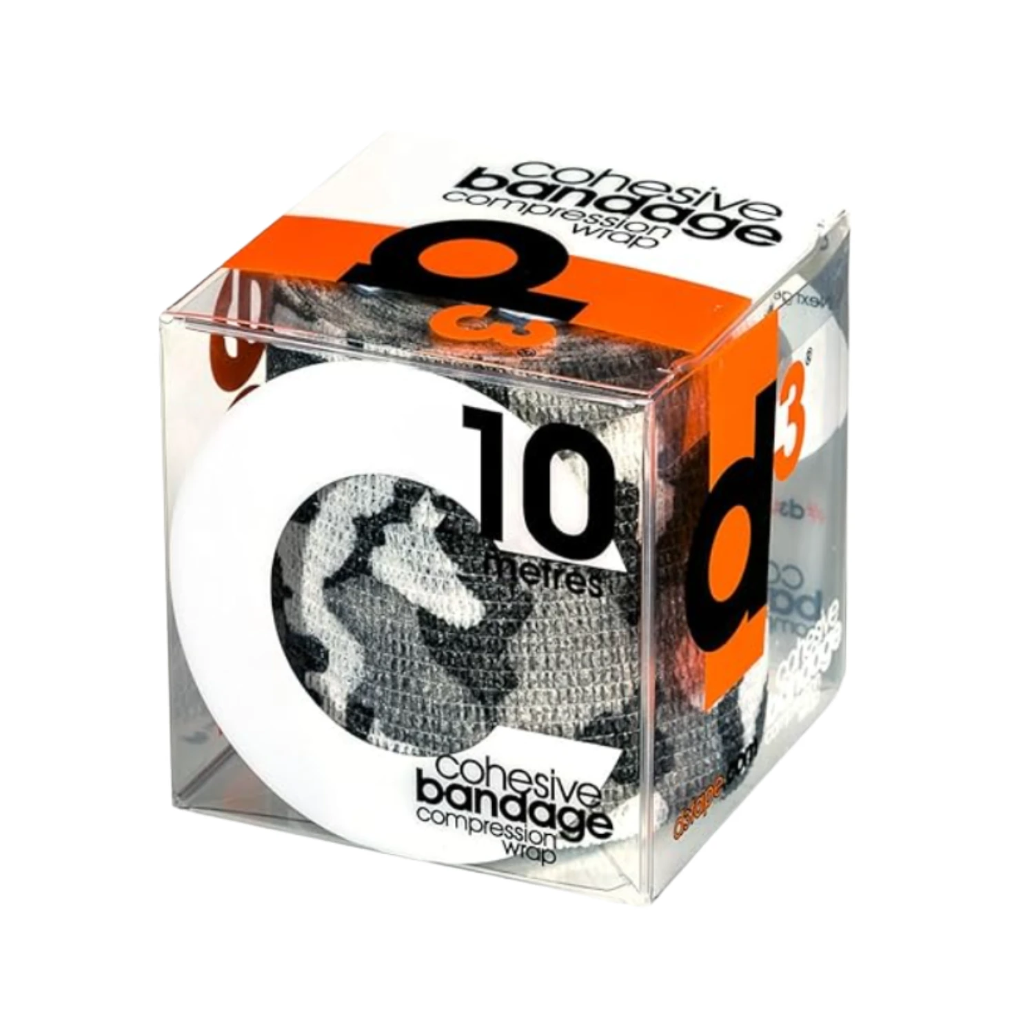 D3 Cohesive Bandage Compression Wrap 75mmx10m - Assorted Colour Choices Grey Camo 75mm x 10m Medical Tape & Bandages D3