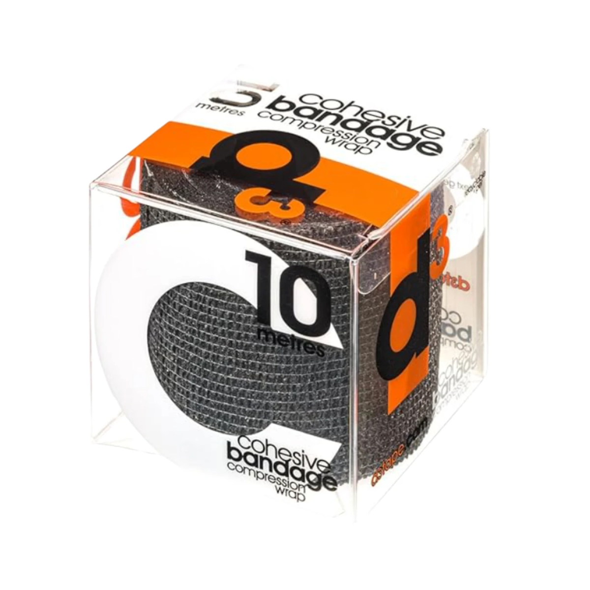 D3 Cohesive Bandage Compression Wrap 75mmx10m Black 75mm x 10m Medical Tape & Bandages D3