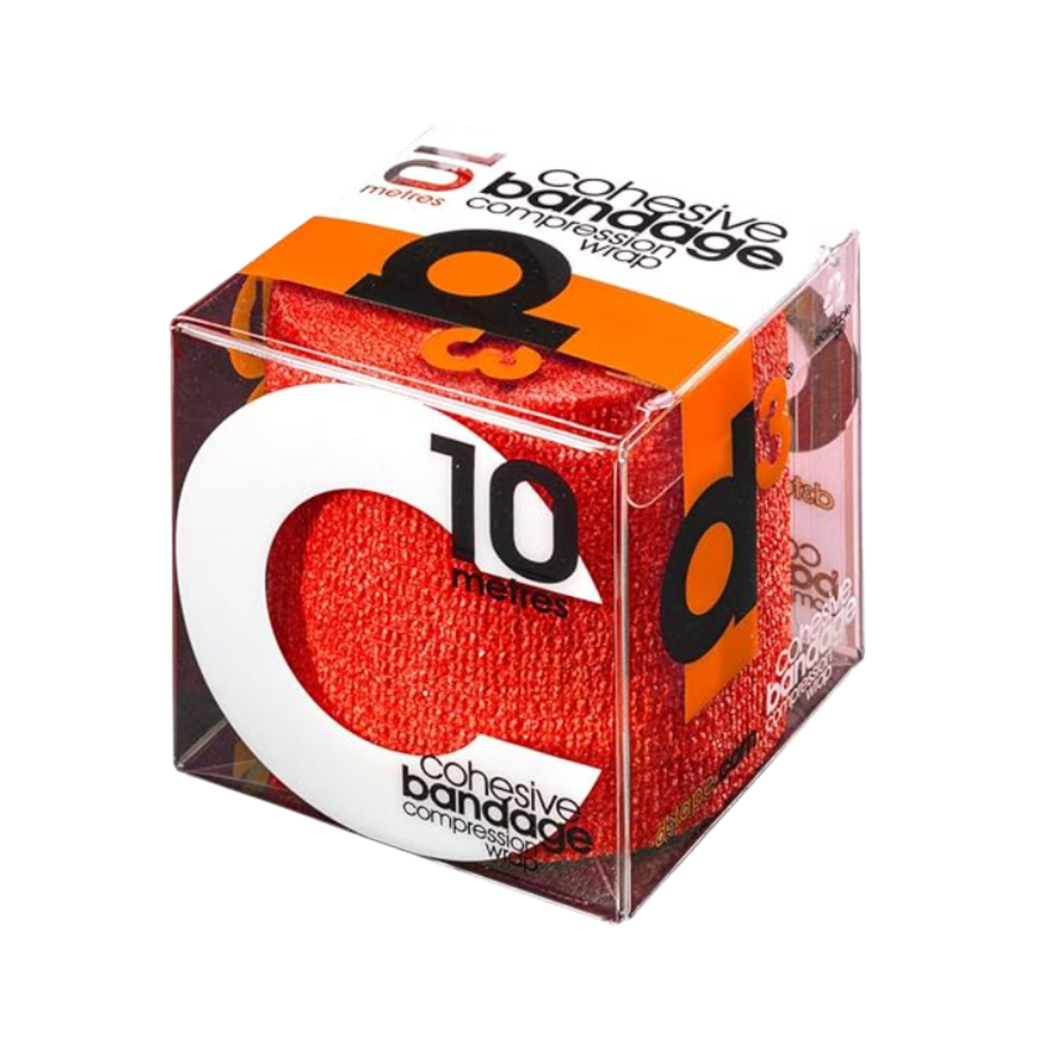D3 Cohesive Bandage Compression Wrap 75mmx10m - Assorted Colour Choices Red 75mm x 10m Medical Tape & Bandages D3