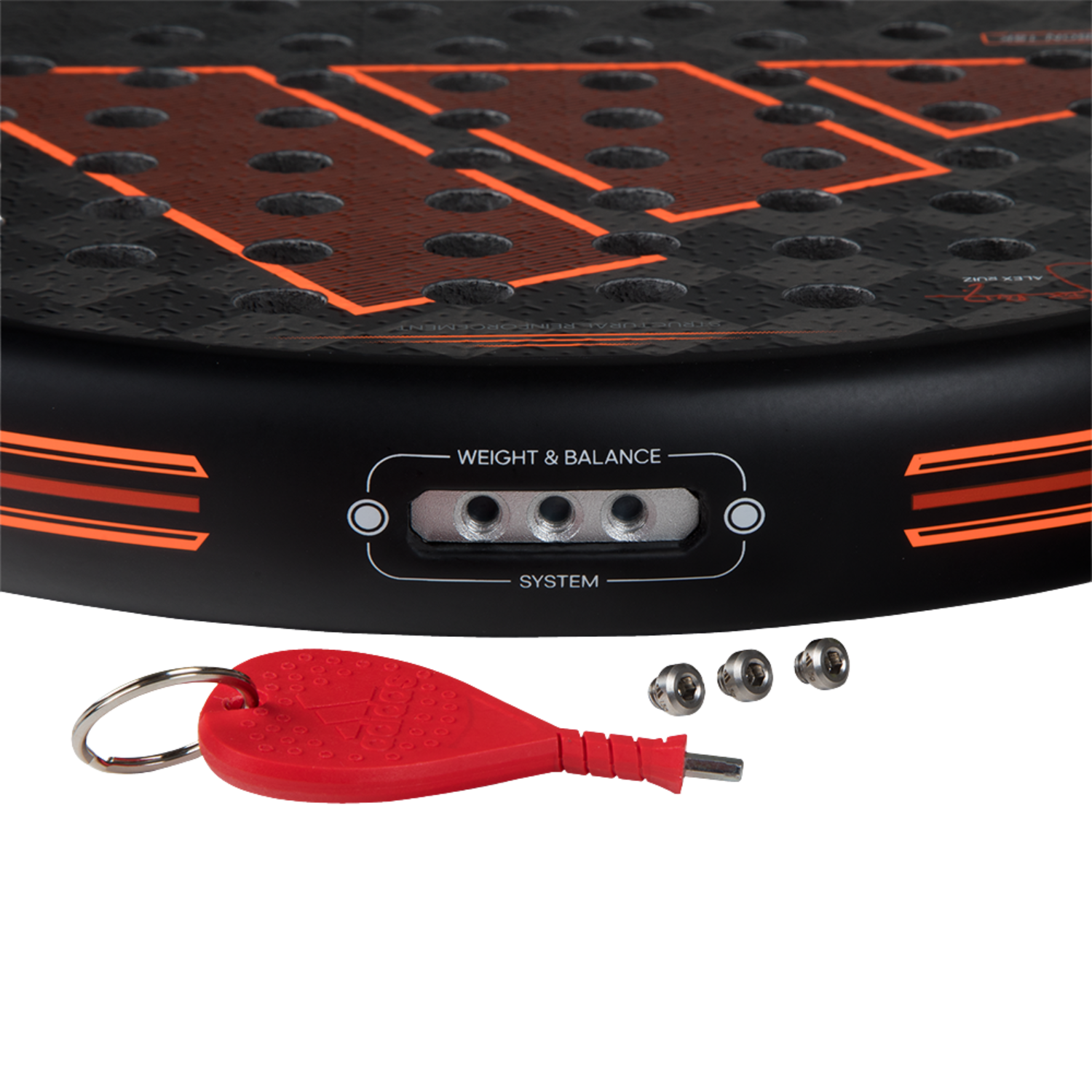 Adidas Adipower Multiweight Ctrl 3.3 Padel Racket - Black/Orange Padel Rackets Adidas