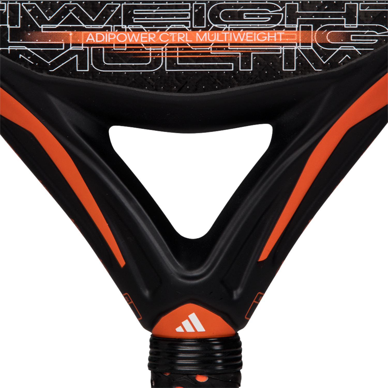 Adidas Adipower Multiweight Ctrl 3.3 Padel Racket - Black/Orange Padel Rackets Adidas