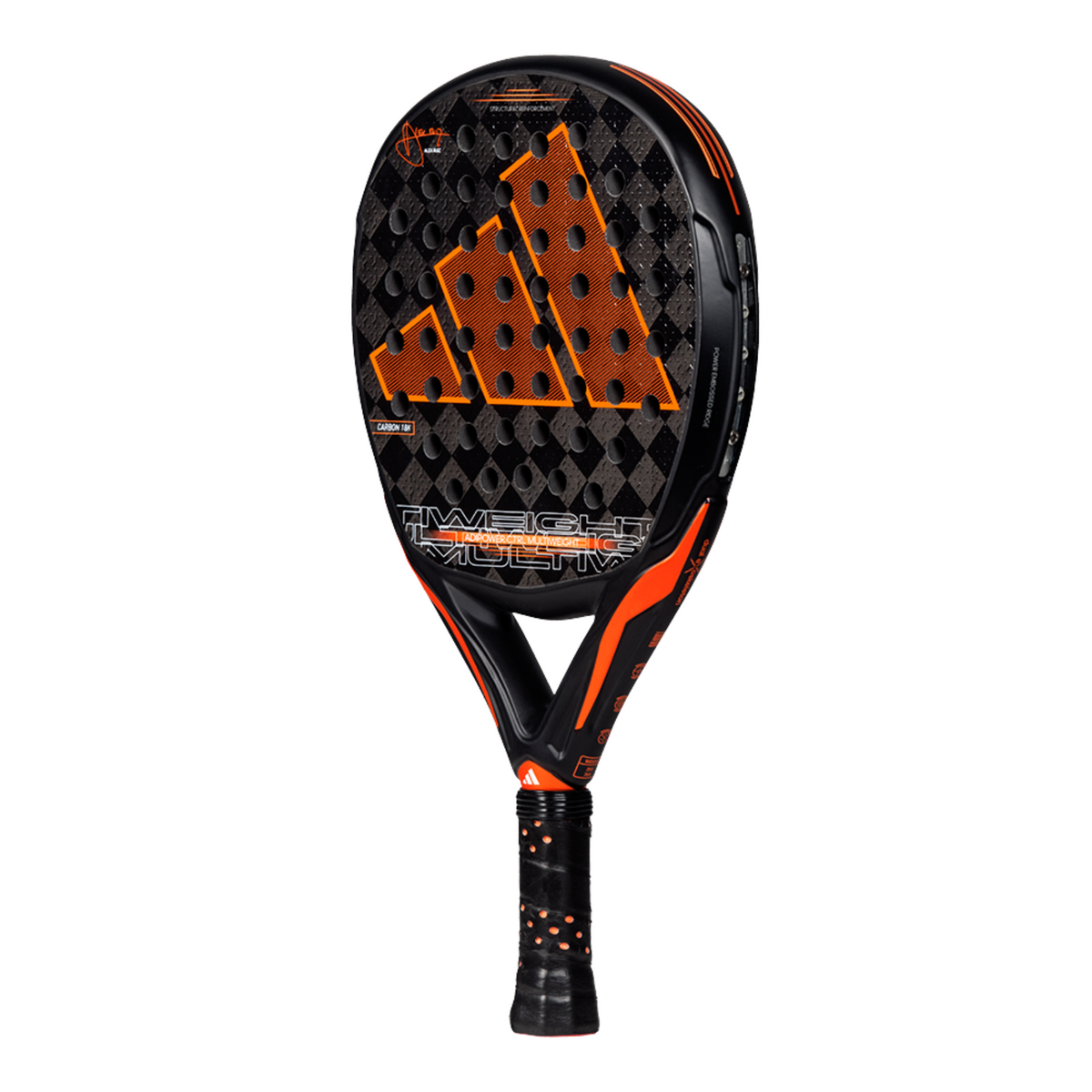 Adidas Adipower Multiweight Ctrl 3.3 Padel Racket - Black/Orange Padel Rackets Adidas