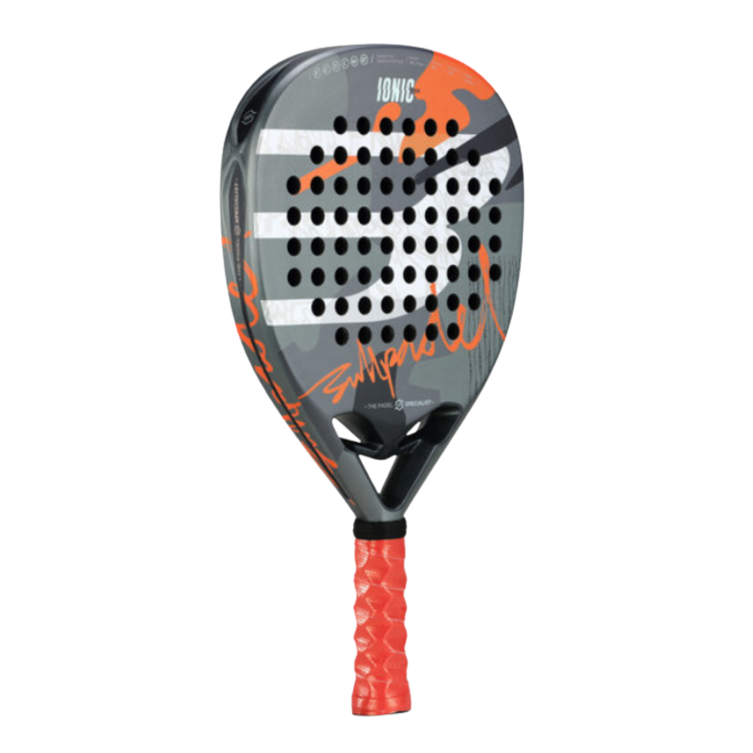 BullPadel Ionic Power Padel Racket - Grey/Orange
