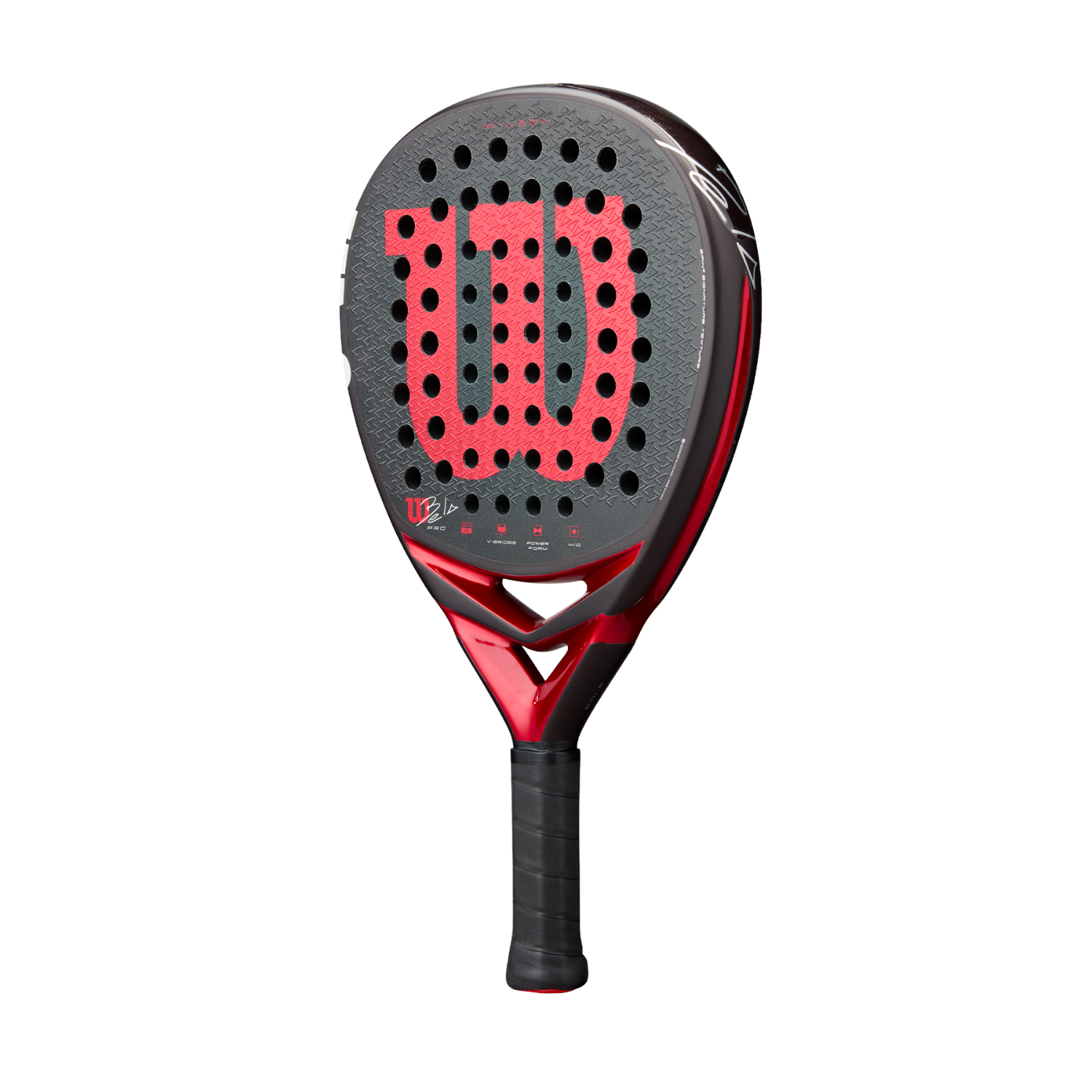 Wilson Bela Pro V3 Padel Racket - Black/Red