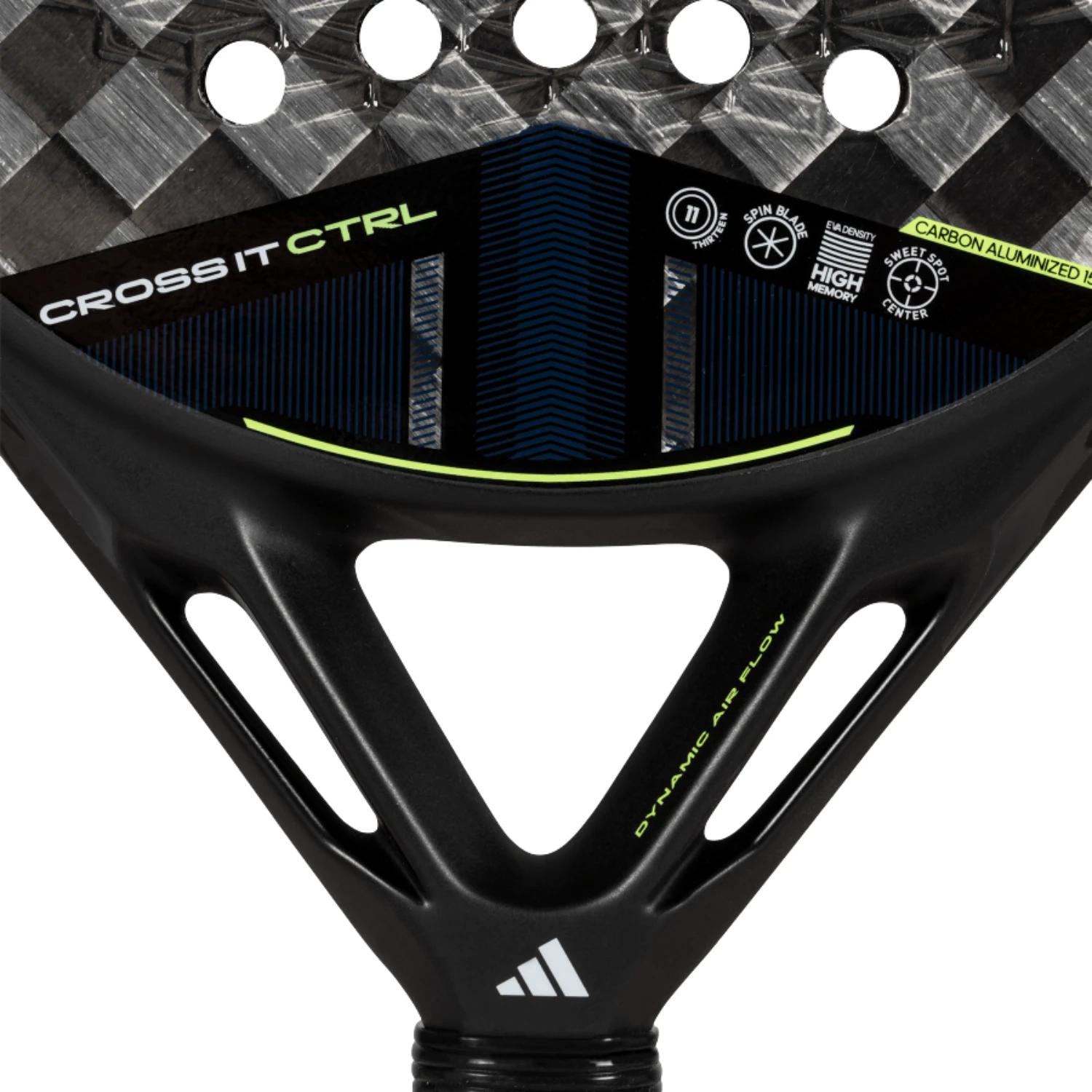 Adidas Cross It Control 3.4 Padel Racket - Black/Lime Padel Rackets Adidas