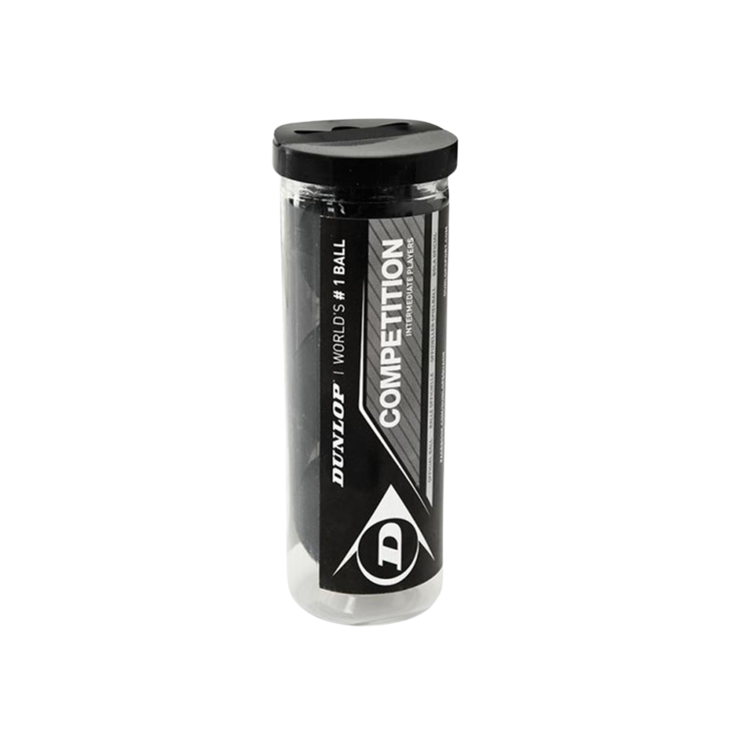 Dunlop Competition Squash Ball 3Pcs - Black Squash Ball Dunlop