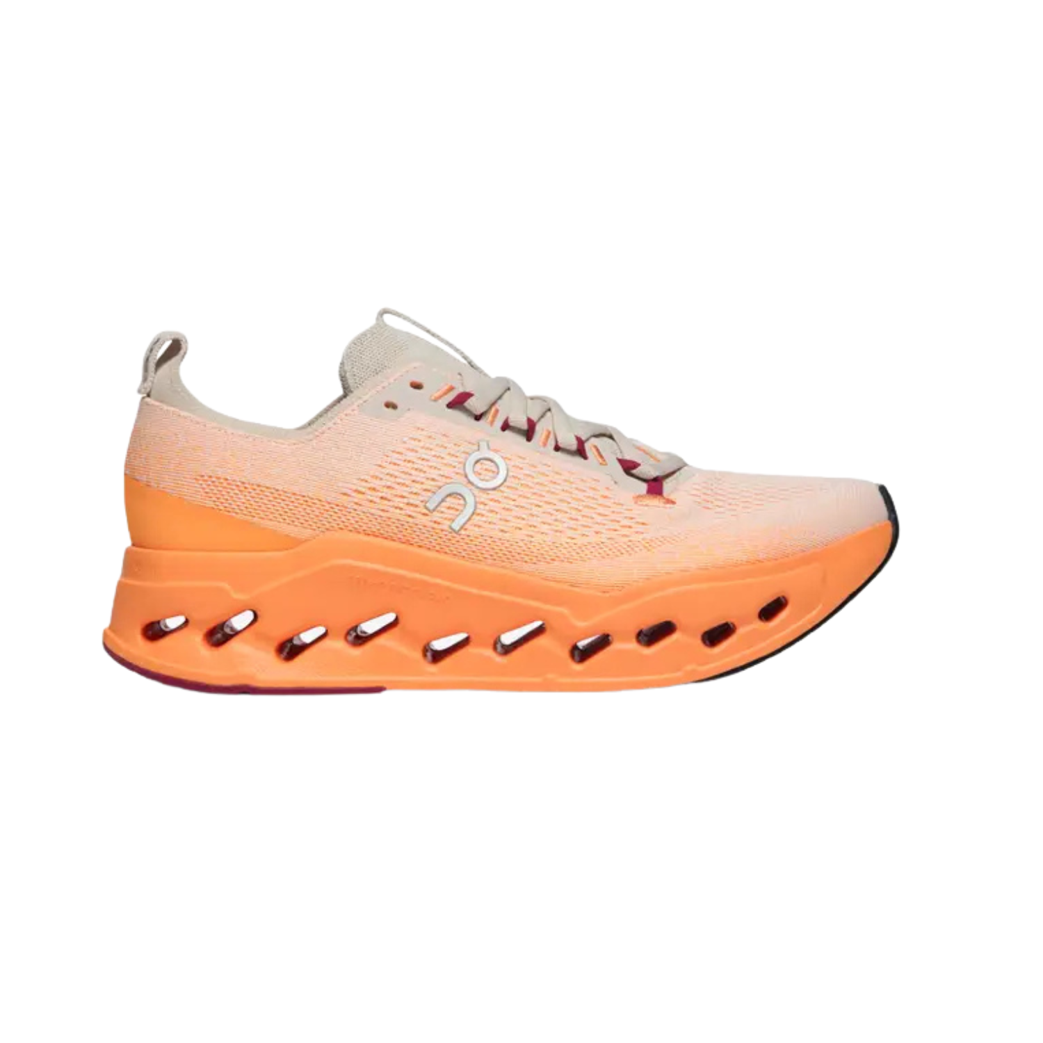 On Running Cloudsurfer Max Running Shoe Men - Pearl/Tangerine Running Shoes On Running