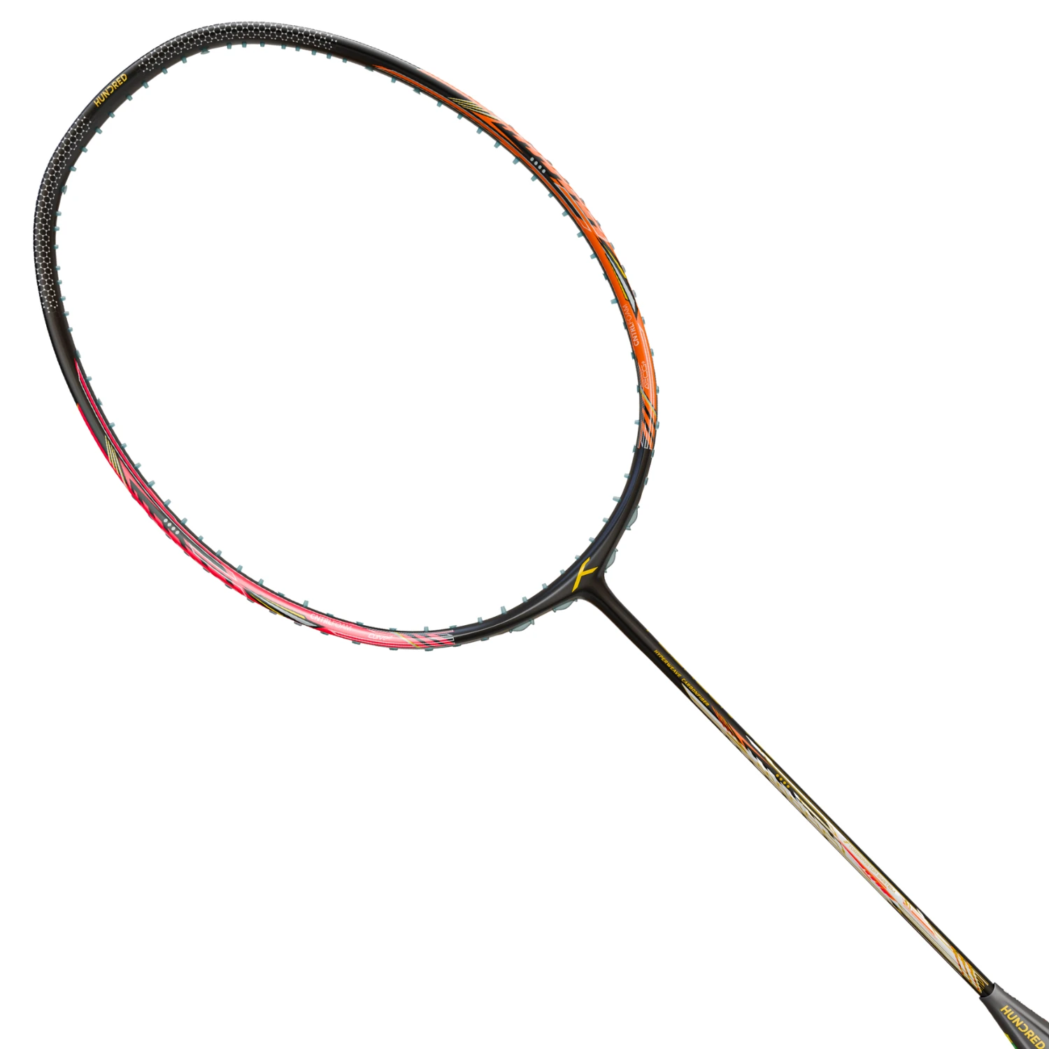 Hundred Flareon 700 Badminton Racket - Black/Orange Badminton Rackets Hundred
