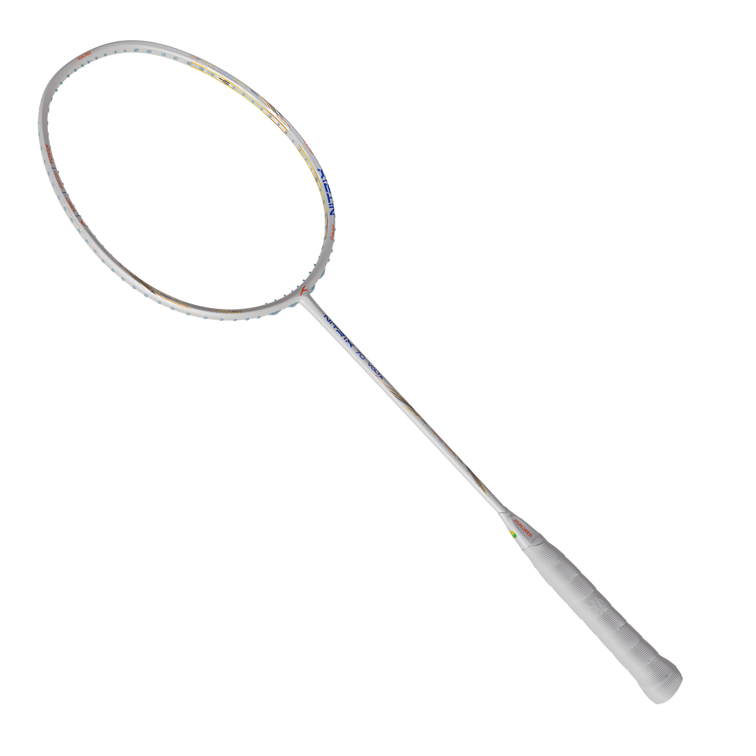 Hundred Nitrix 70 Volta Badminton Racket - White Badminton Rackets Hundred