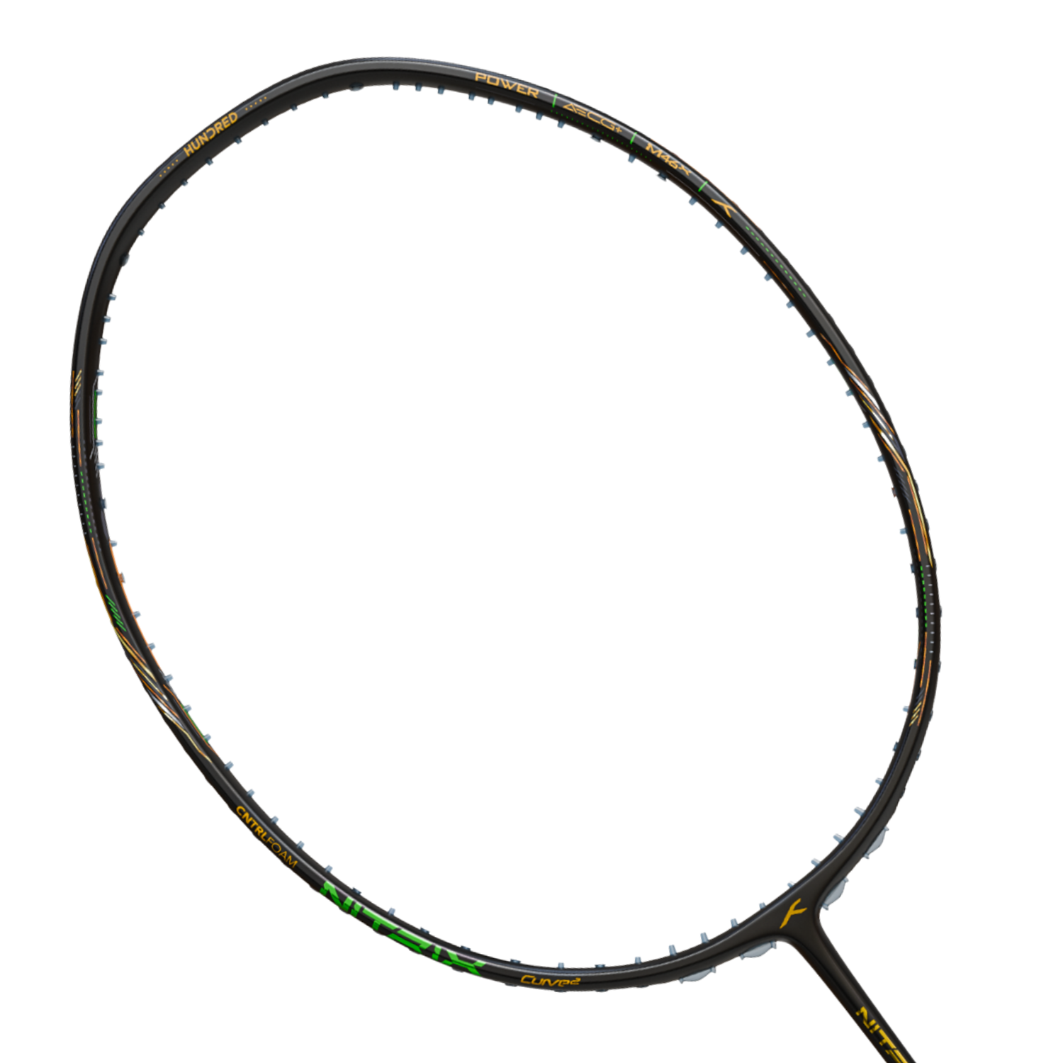 Hundred Nitrix 70 Venom Badminton Racket - Black/Green Badminton Rackets Hundred