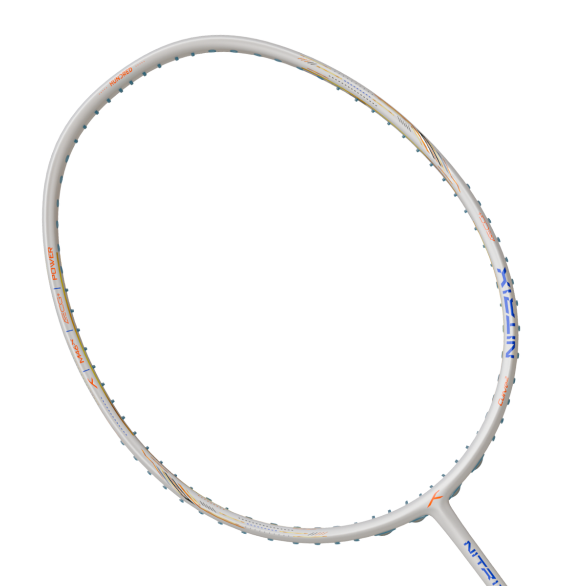 Hundred Nitrix 70 Volta Badminton Racket - White Badminton Rackets Hundred