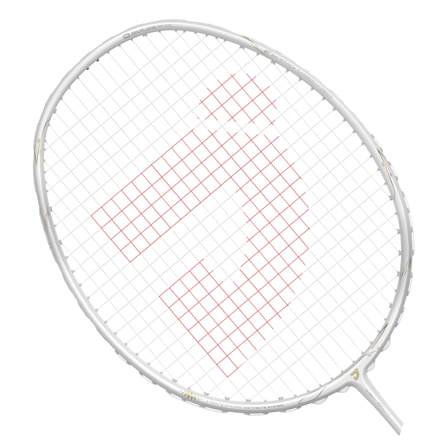Jnice Air Katana Game 5U Unstrung Badminton Racket - White White 5U Badminton Rackets JNICE
