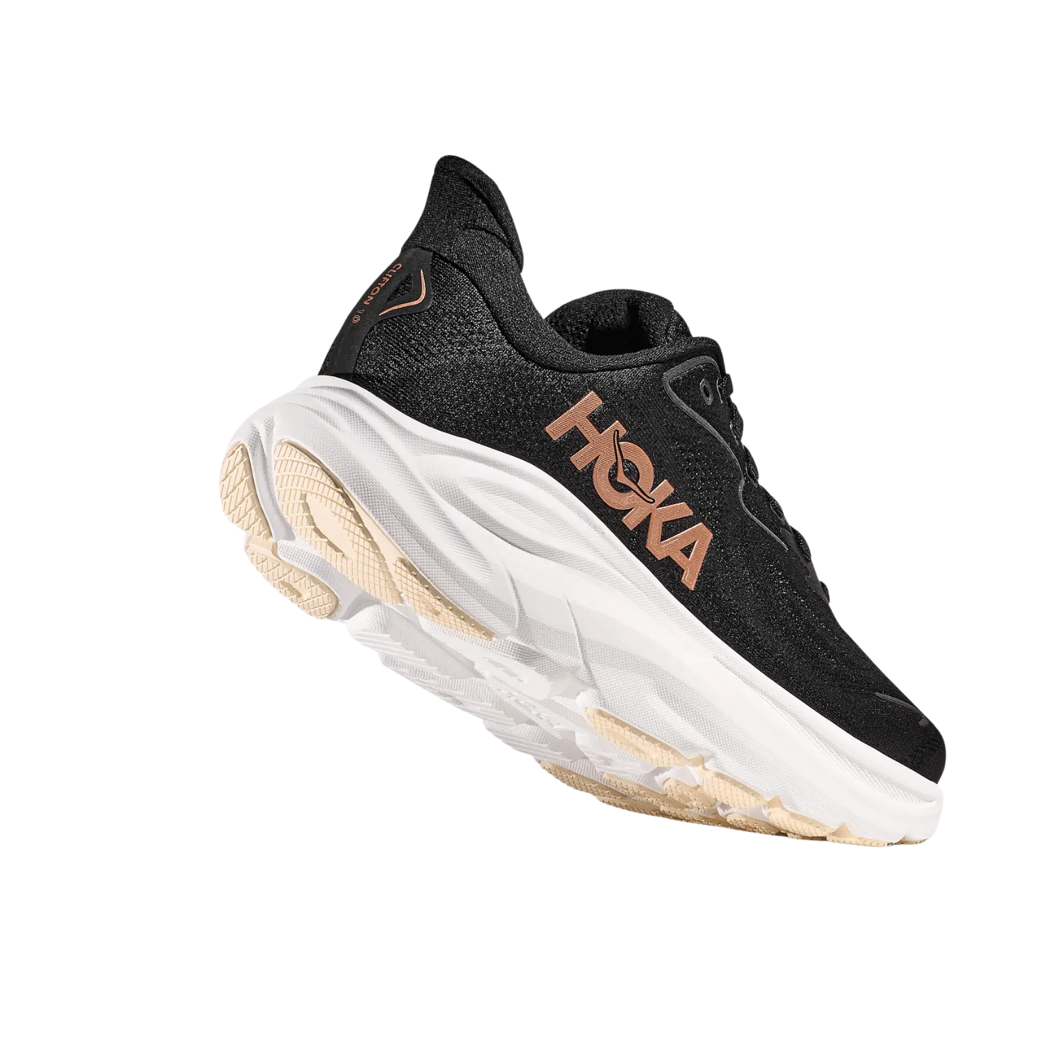 Hoka Clifton 10 Running Shoe Women - Black/Rose Gold Running Shoes Hoka