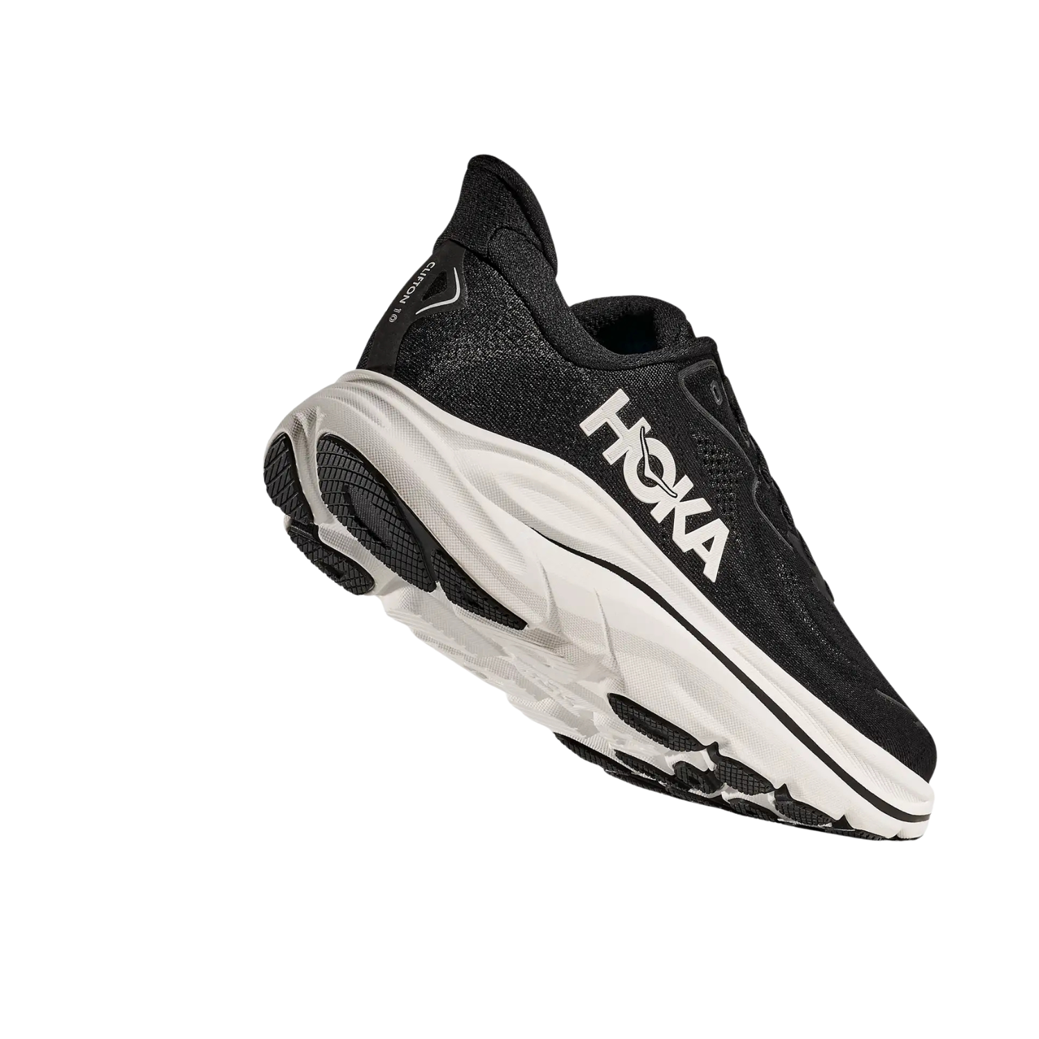Hoka Clifton 10 Running Shoe Women - Black/White Running Shoes Hoka