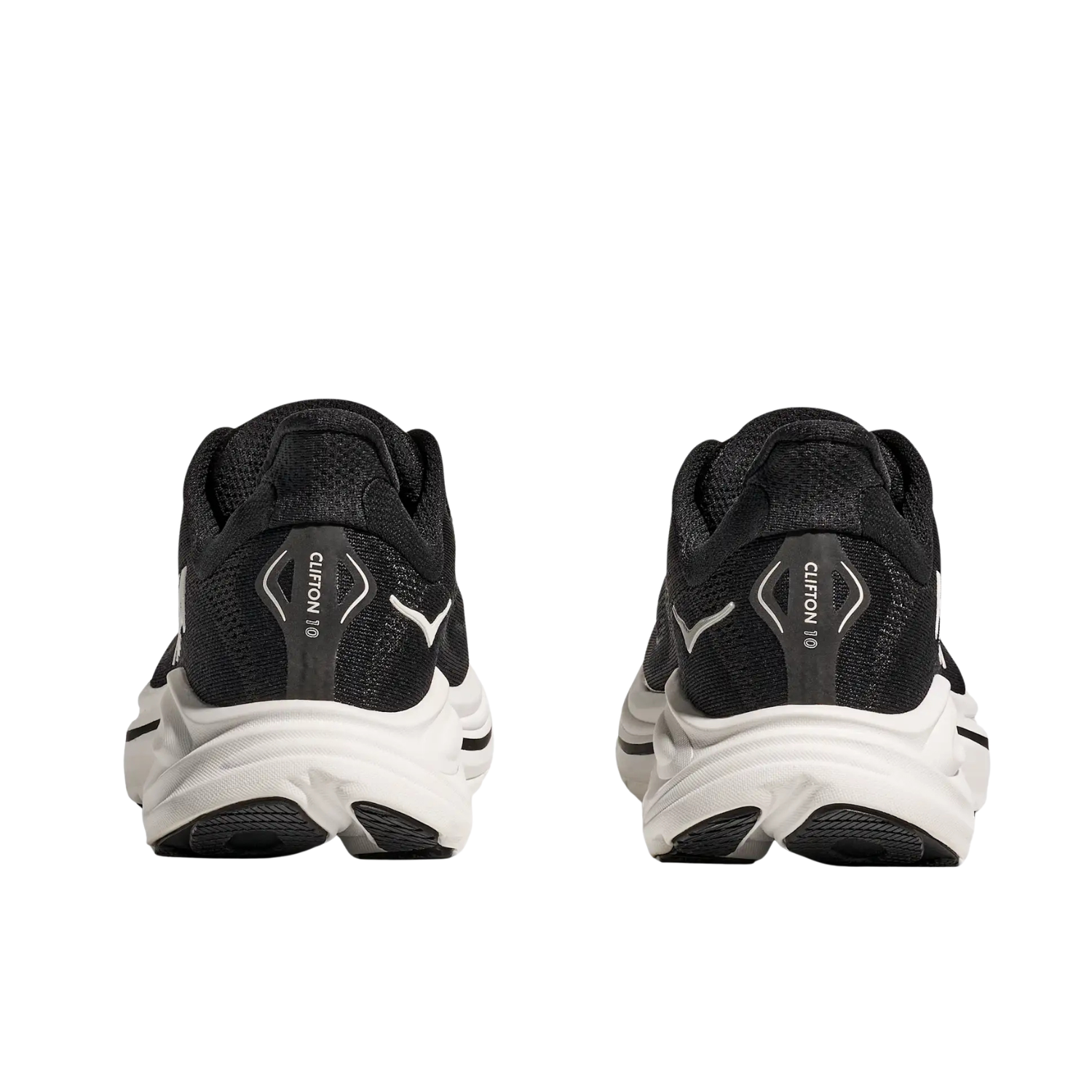 Hoka Clifton 10 Running Shoe Women - Black/White Running Shoes Hoka