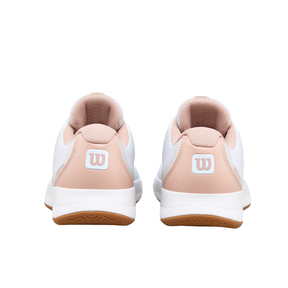 Wilson Intrigue Lite Tennis Shoe Women - White/Cameo Rose/Gum Tennis Shoes Wilson